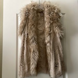 H&M faux fur vest